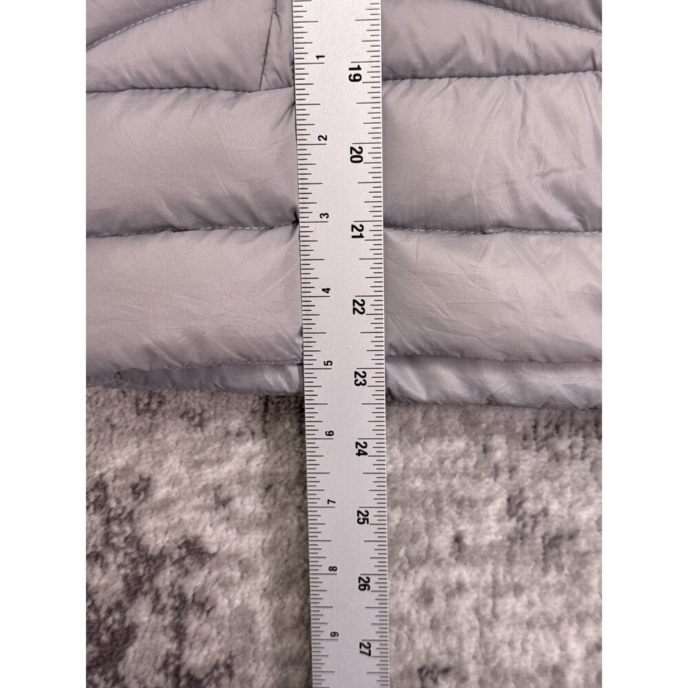G/FORE Puffer Vest Medium Womens Gray Down Insulated Removable Hood - Picture 6 of 8